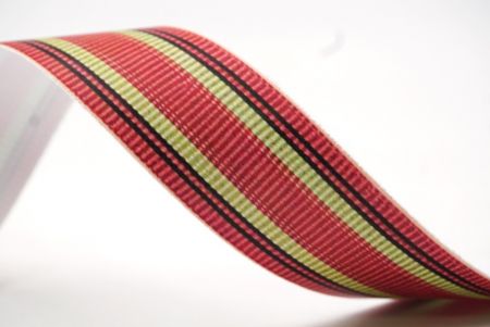 Оранжева, чорна та зелена смужка тканинної стрічки_AI